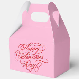 Pink and Red Valentines Day Calligraphy Geschenkschachtel