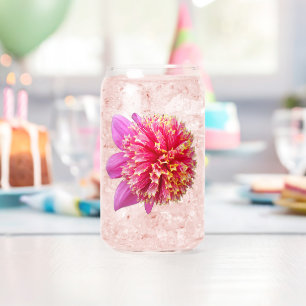Pink Anemone Dahlia Bloom Floral Dosenglas