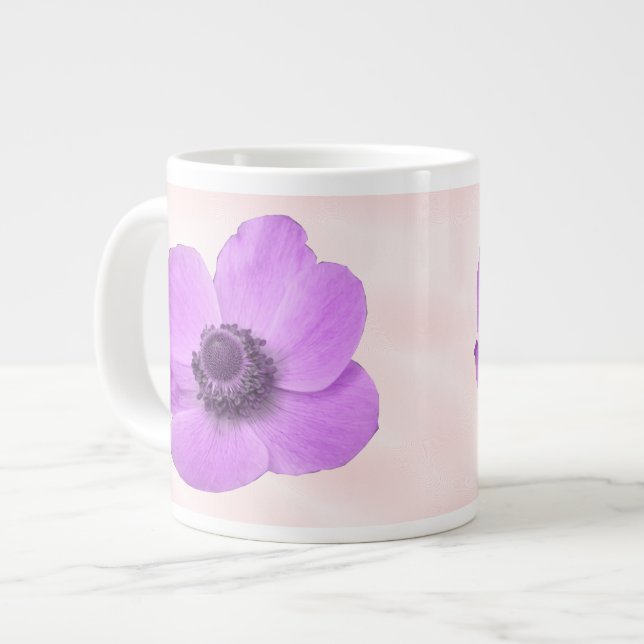 Pink Anemone Tasse (Vorderseite Links)