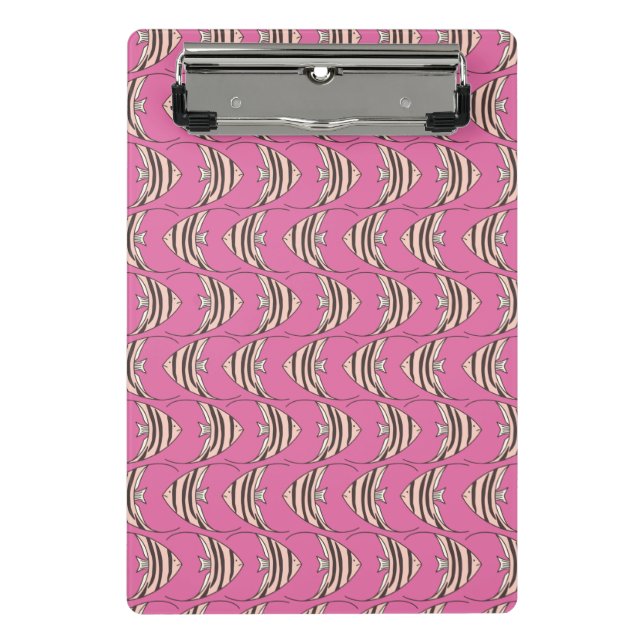 Pink Angel Fish Mini Clipboard Klemmbrett (Vorderseite)