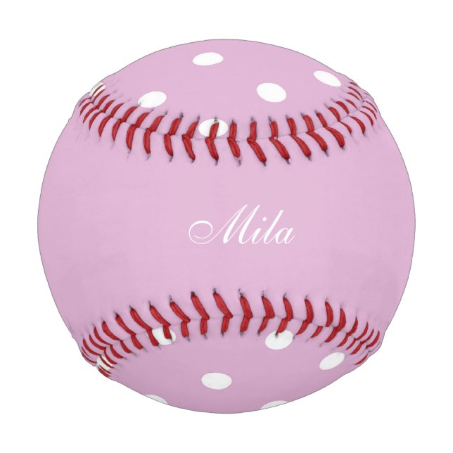 Pink Angora Custom Baseball (Vorderseite)