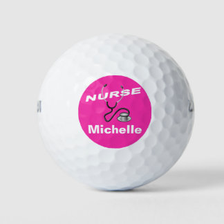 PINK Anpassbare Namenskurse Golfball