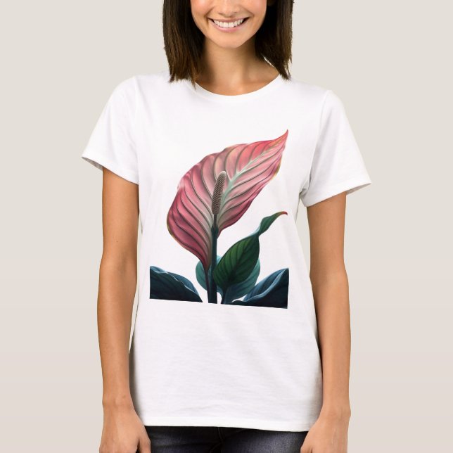 pink anthurium T-Shirt (Vorderseite)