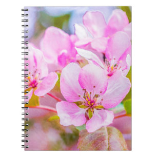 Pink Apple Blossom Notizblock