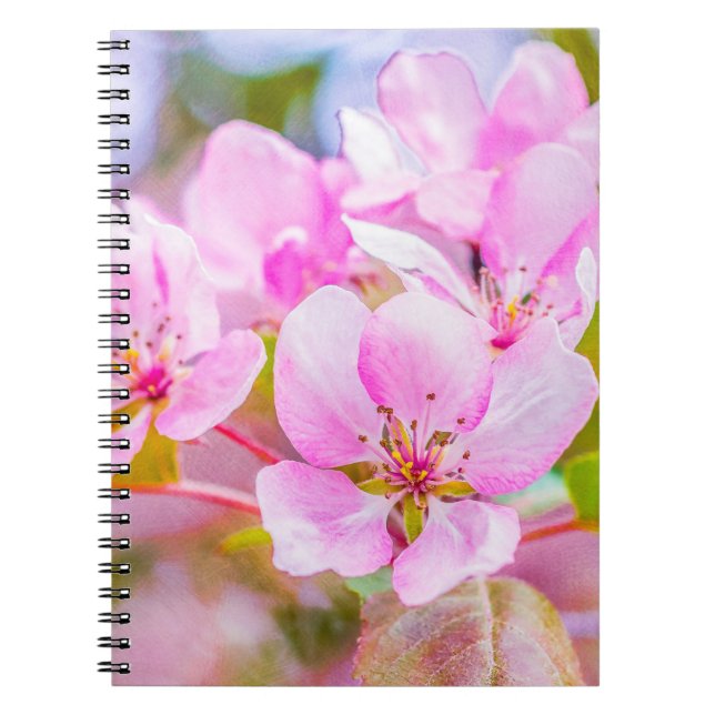 Pink Apple Blossom Notizblock (Vorderseite)
