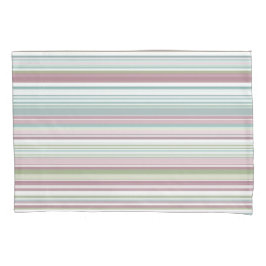 Pink, Aqua, mint, spring rain and mauve stripes Kissenbezug