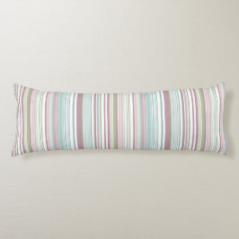 Pink, Aqua, mint, spring rain and mauve stripes Seitenschläferkissen