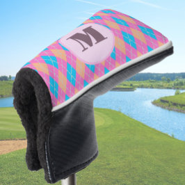 Pink Aqua Preppy Raute Golf Headcover