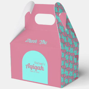 Pink Aquamarin, Baby Girl Aqiqah Baby Dusche Geschenkschachtel