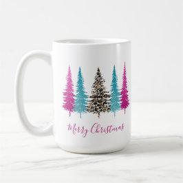 Pink Aquamarin Glam Weihnachten Kaffeetasse