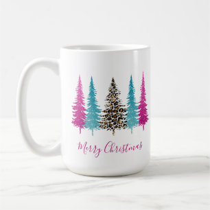 Pink Aquamarin Glam Weihnachten Kaffeetasse