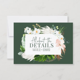 Pink, aquamarin + orchid, tropisch-blumengeschmück save the date