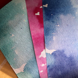 Pink Aquarell Gefärbte Krawatte Design Pinks bemal Geschenkpapier Set