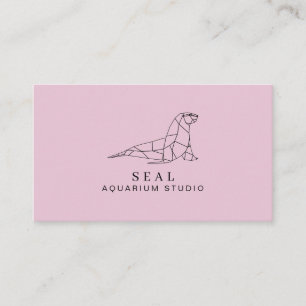Pink Aquarium Siegel Visitenkarte