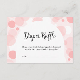 Pink arch Polka Dot Girl Dusche Windelwanne Windel Begleitkarte