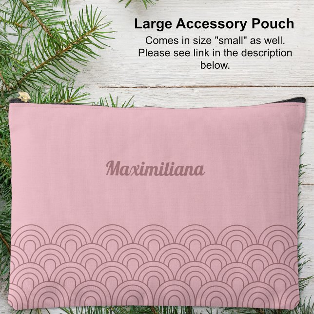 Pink - Arches glänzen großer Zubehörtasche (Pink- Arches Glam Large Accessory Pouch)