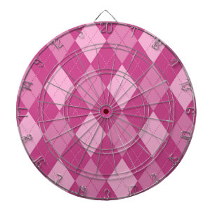 Pink Argyll Dartscheibe