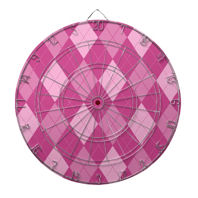 Pink Argyll Dartscheibe (vorne)