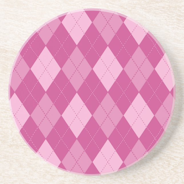 Pink Argyll Getränkeuntersetzer (Vorne)