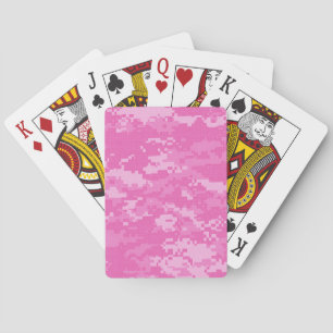 Pink ARMY ACU Camouflage Camouflage Playing Cards Spielkarten