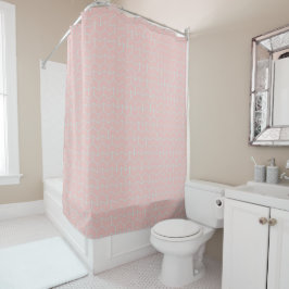 Pink Arrow Pattern Shower Curtain Duschvorhang