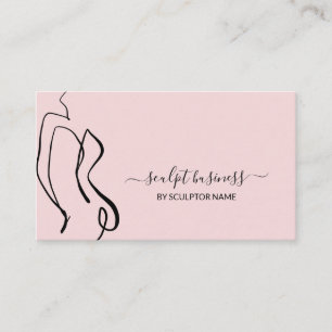 Pink Art Body Skulpturenbildhauerei Visitenkarte