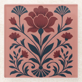 Pink Art Deco Untersetzer