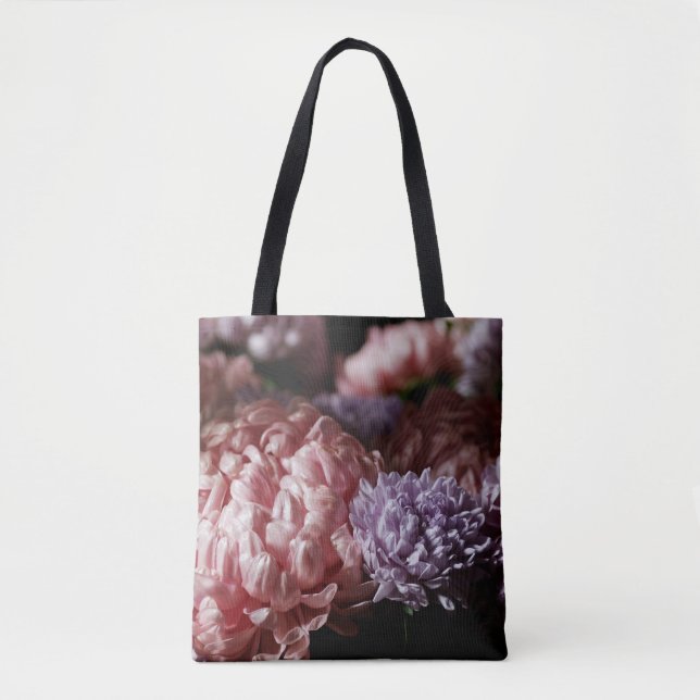 Pink Aster Bouquet: Barockbeleuchtung. Tasche (Vorderseite)