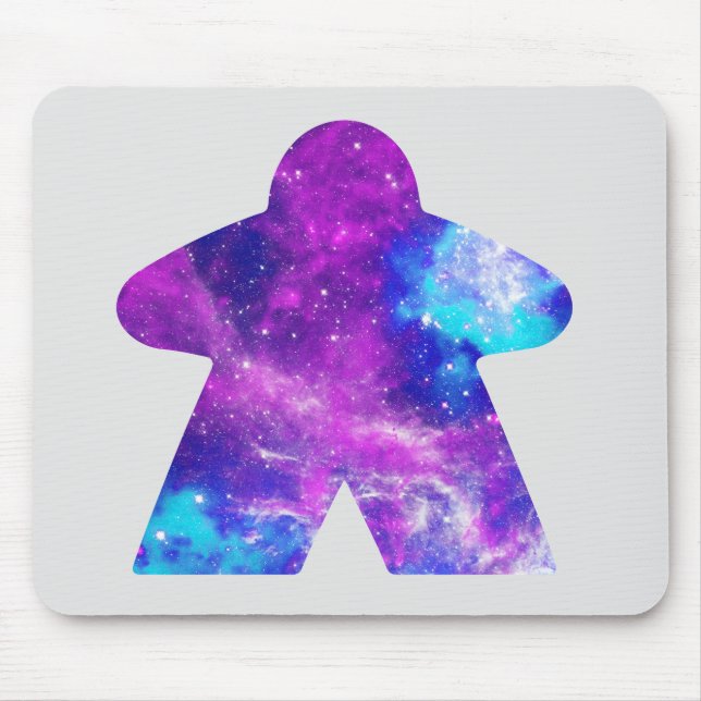 Pink Astral Sky Meeple Mousepad (Vorne)