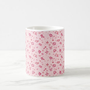 Pink Astrologie Sternzeichen  Kaffeetasse