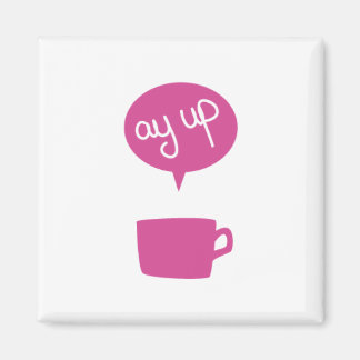 Pink Aup Cup Magnet