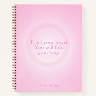 Pink Aura Botschaftsbuch Notizbuch