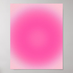 Pink Aura Farbverlauf Poster