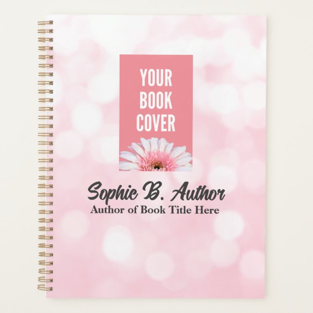 Pink Auteur Planner Avec Couverture De Livre Image (Devant)