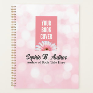 Pink-Autor-Planner mit Buchcover-Bild Planer