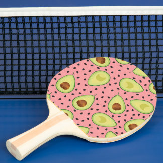 Pink Avocado Pattern Tischtennis Schläger