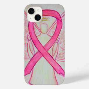Pink Awareness Ribbon Angel coque iphone personnal