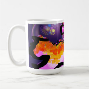 Pink axolotspass Welle Kaffeetasse