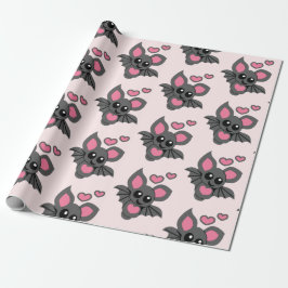 Pink Baby Bat Geschenkpapier