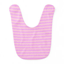 Pink Baby Bib Geometrische Streifen