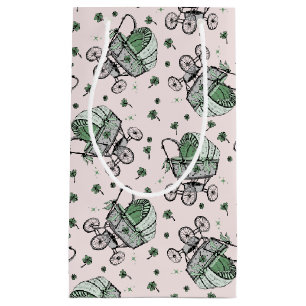 Pink Baby Carriage St Patrick's Day Baby Shower Kleine Geschenktüte