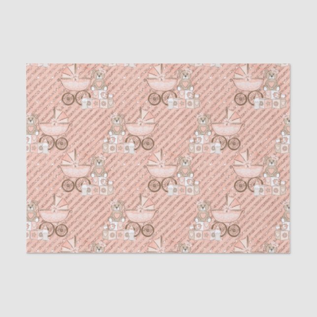 Pink Baby Carriers Seidenpapier (Vorderseite)