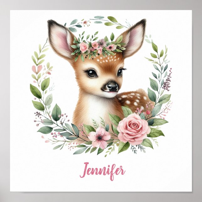 Pink Baby Death mit Blumenreath Poster (Vorne)