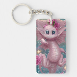 Pink Baby Dragon Schlüsselanhänger