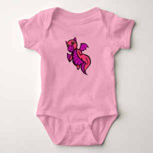 Pink Baby Dragon Strampler
