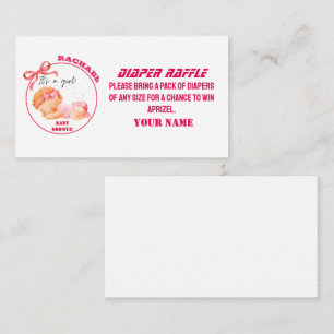 Pink Baby Dusche, Baby Girl Dusche Begleitkarte