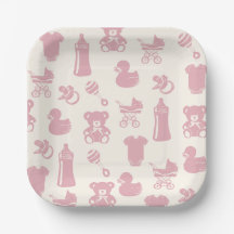 Pink Baby Dusche Muster