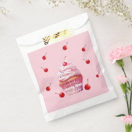 Pink Baby First Cherry & Cupcake Geburtstagsparty Geschenktütchen