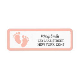 PINK BABY FOOTPRINTS Rücksendeadresse