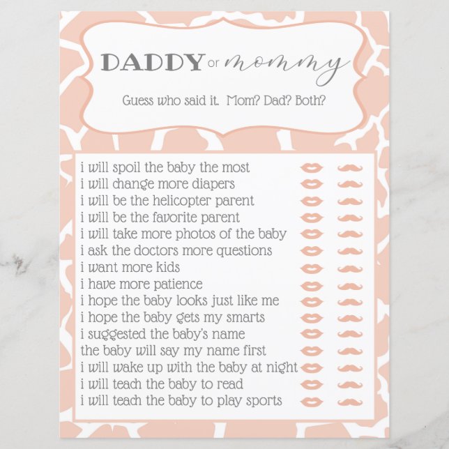 Pink Baby Giraffe Duschgel, der es gesagt hat (Vorderseite)